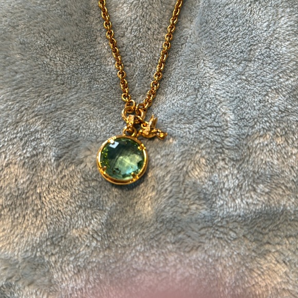 Juicy couture blue gem and hummingbird necklace - Picture 2 of 4